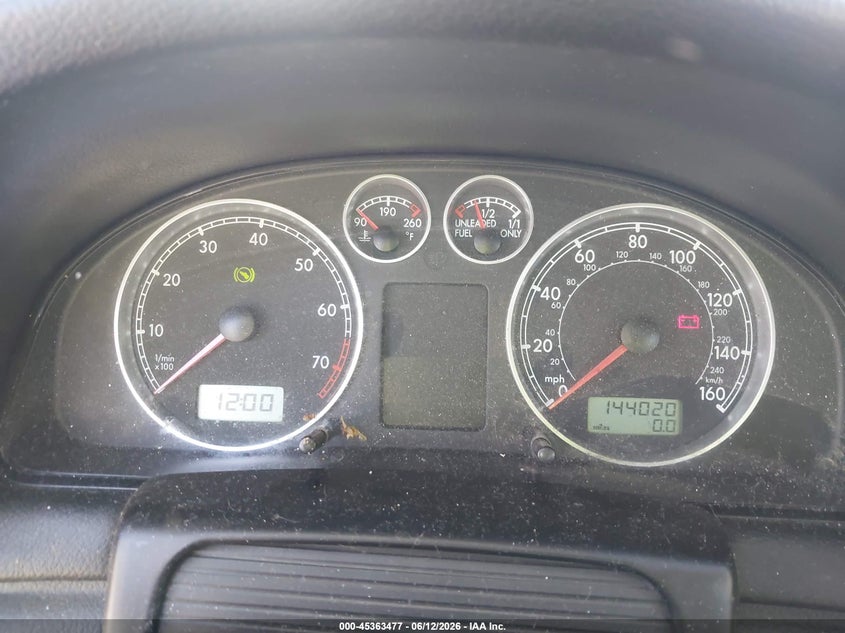 2001 VOLKSWAGEN PASSAT SEDAN 2.8L V-6 DOHC, VVT, 190HP