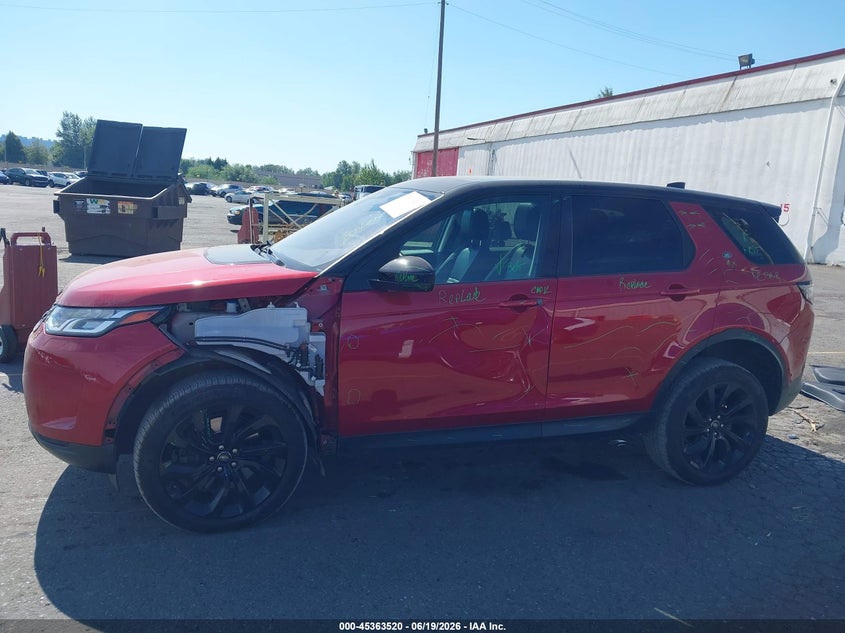 2020 Land Rover Discovery Sport S VIN: SALCJ2FX5LH865989 Lot: 45363520