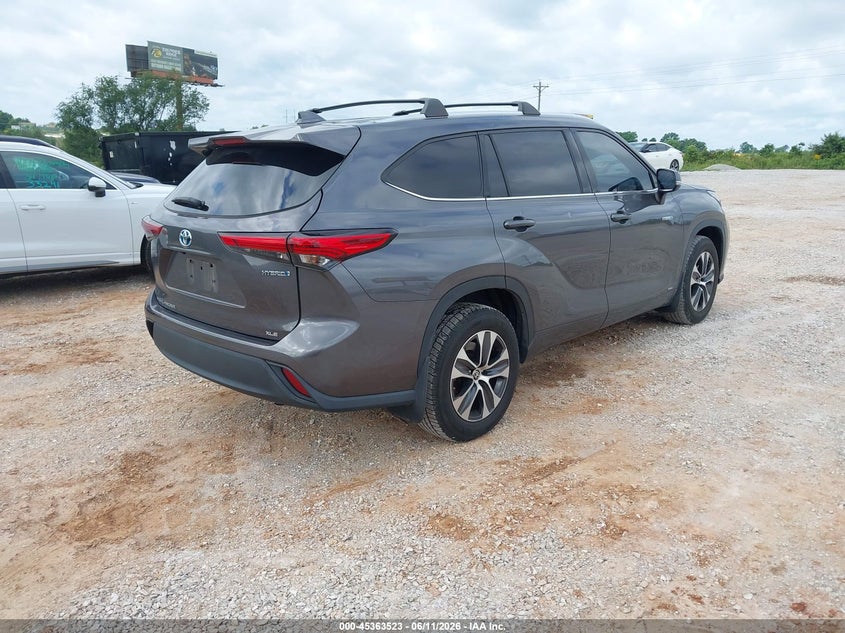 Vin: 5tdgbrch5ms036090, lot: 45861484, toyota highlander hybrid xle 20214