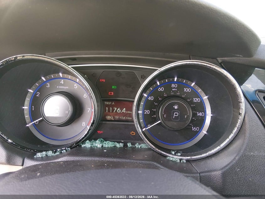 2013 HYUNDAI SONATA SEDAN 2.4L I-4 DI, DOHC, VVT, 198HP