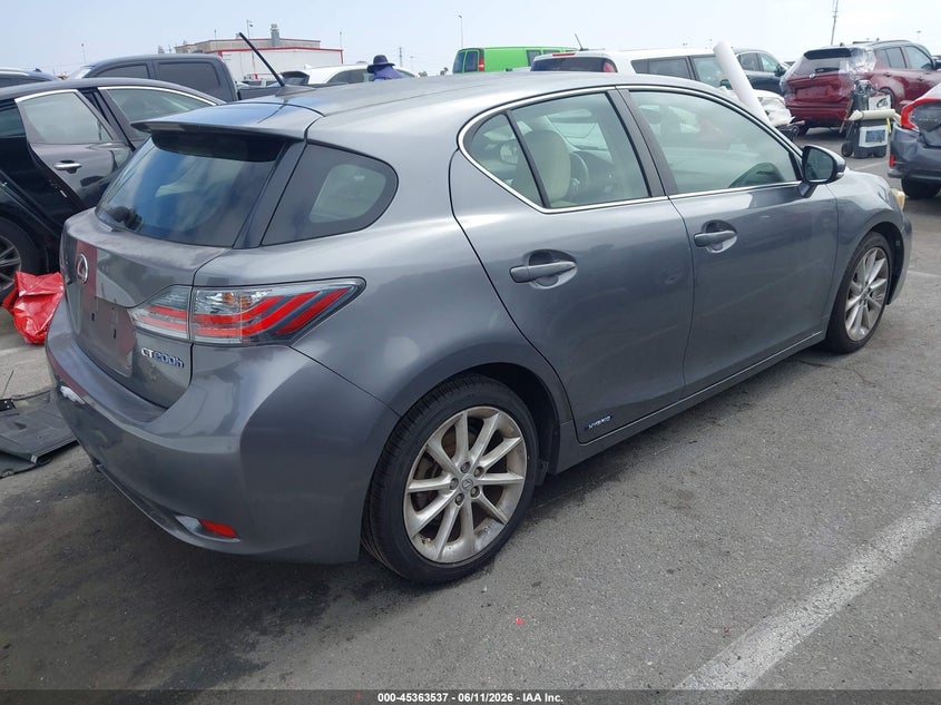 Vin: jthkd5bh0c2056962, lot: 45861498, lexus ct 200h premium 20124
