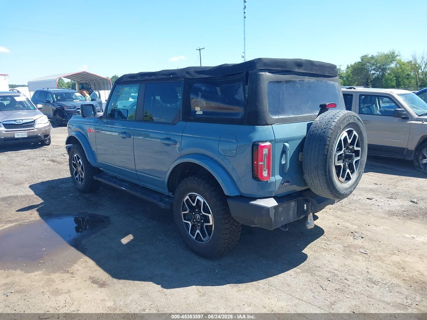 Vin: 1fmde5bh3nlb70728, lot: 45861558, ford bronco outer banks 20223