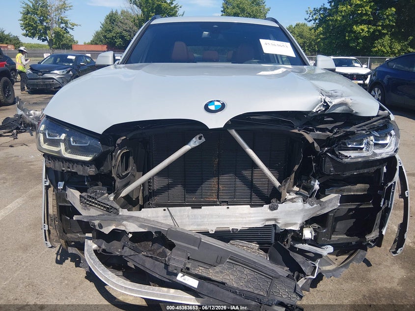 BMW X3 2022 VIN 5UX53DP01N9K87554