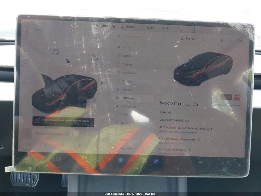 TESLA MODEL 3 2026 VIN 5YJ3E1EA9TF177321