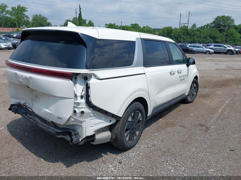 Vin: kndnb5ka3s6058932, lot: 45861668, kia carnival mpv hybrid lxs 20254