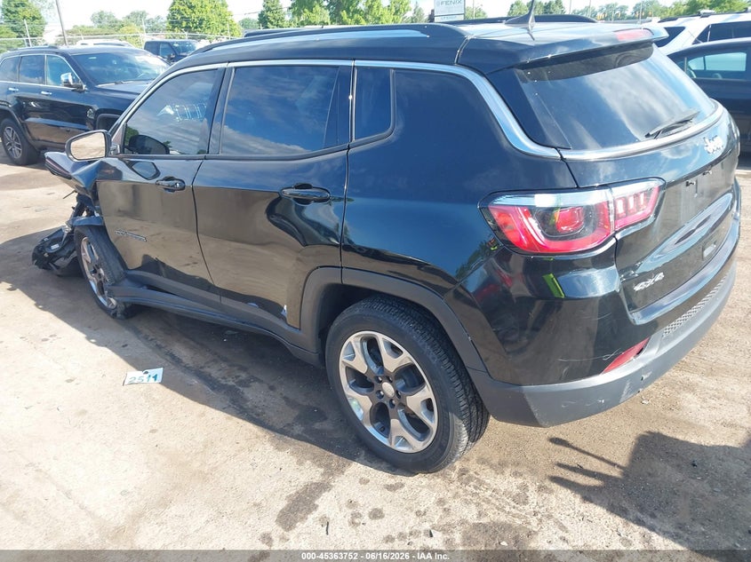 Vin: 3c4njdcb3lt100401, lot: 45861713, jeep compass limited 4x4 20203