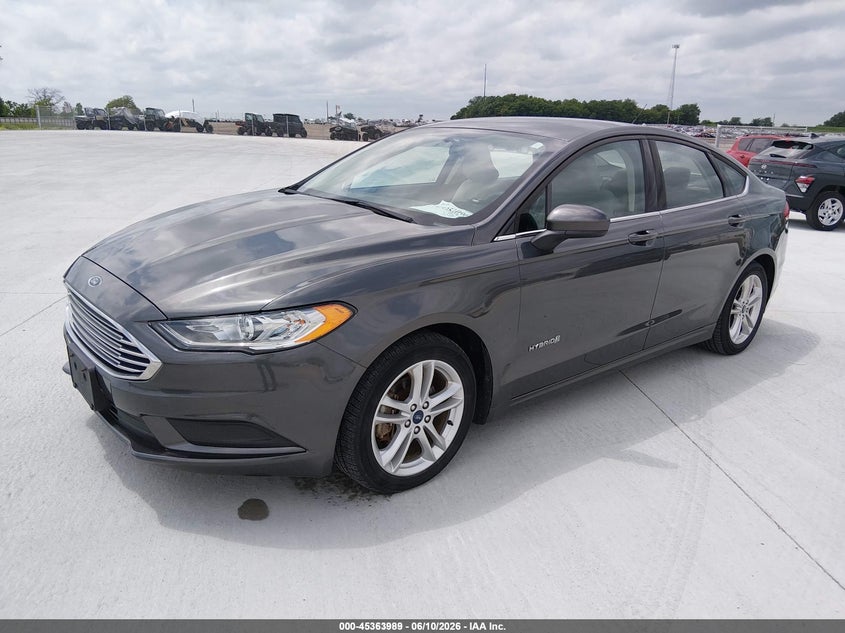 3FA6P0UU1JR122991 2018 FORD FUSION HYBRID S photo 1