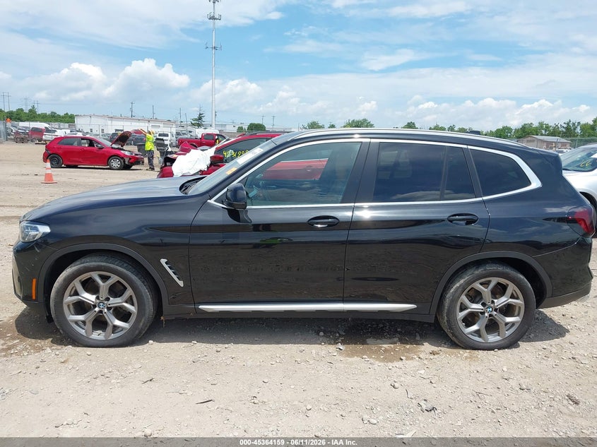 BMW X3 2022 VIN 5UX53DP08N9J37490