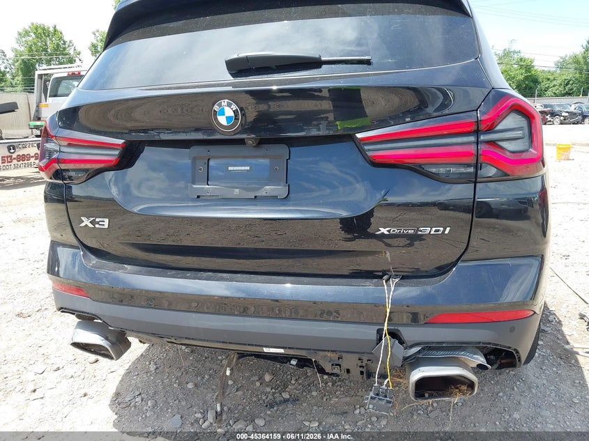BMW X3 2022 VIN 5UX53DP08N9J37490