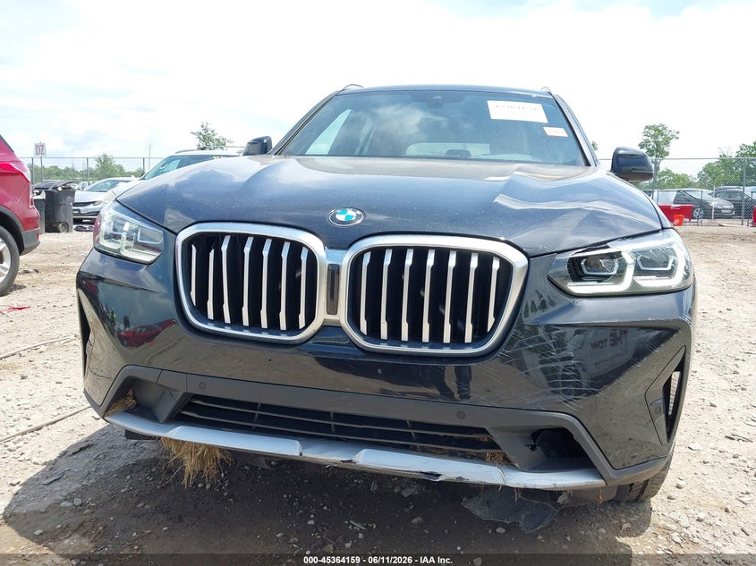 BMW X3 2022 VIN 5UX53DP08N9J37490