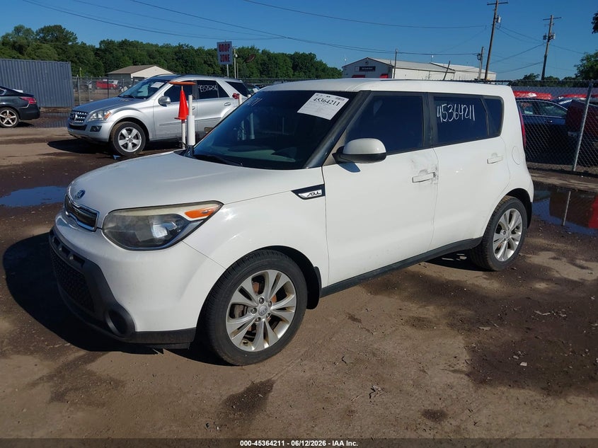 Vin: kndjp3a56f7118971, lot: 45862171, kia soul + 20152