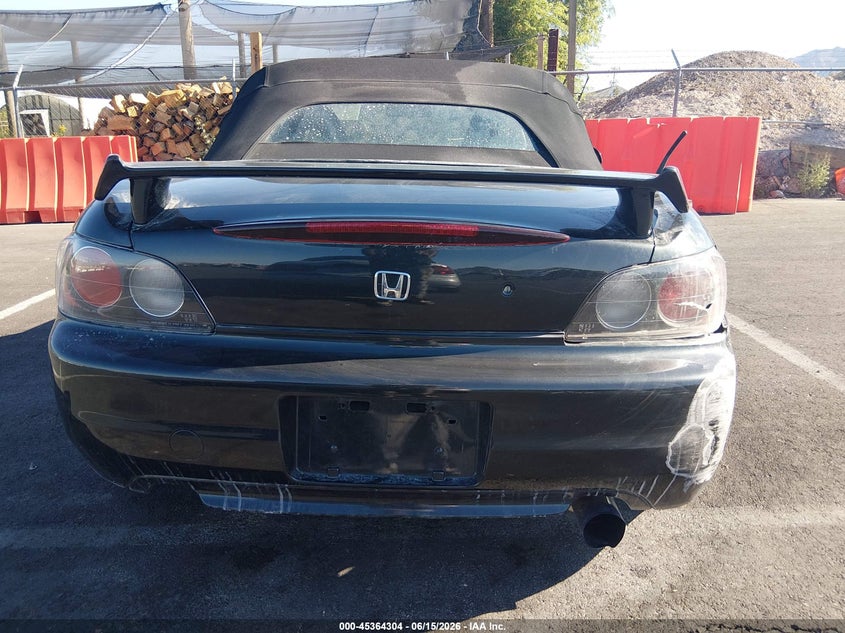 2000 Honda S2000 VIN: JHMAP1141YT004297 Lot: 45364304