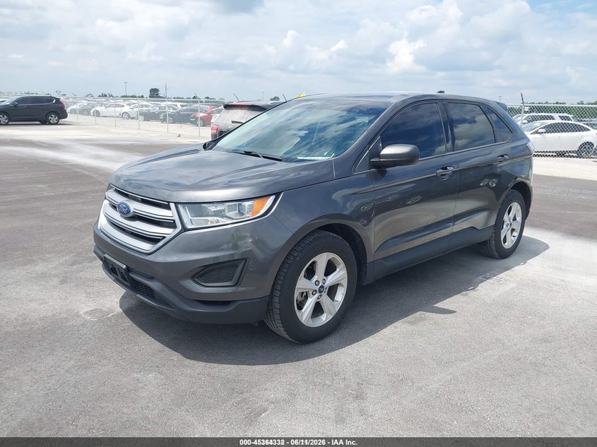 Vin: 2fmpk3g96jbc38459, lot: 45862293, ford edge se 20182