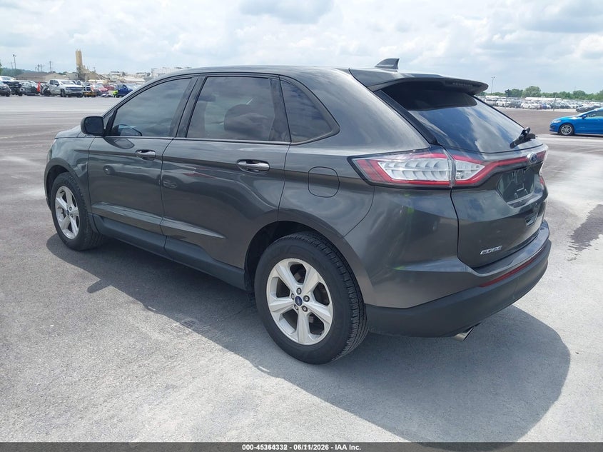 Vin: 2fmpk3g96jbc38459, lot: 45862293, ford edge se 20183