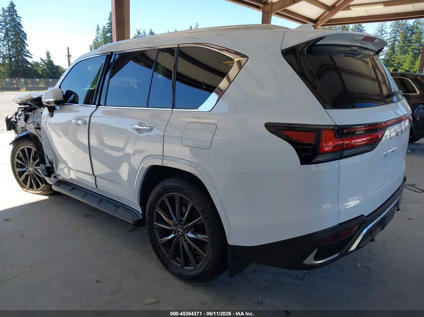Vin: jtjmb7cx3s4082442, lot: 45862332, lexus lx 600 f sport 20253