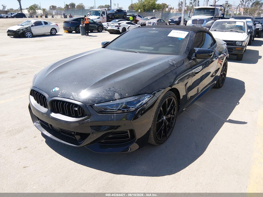 Vin: wbafy4c03rcr25404, lot: 45862382, bmw m850i xdrive 20242