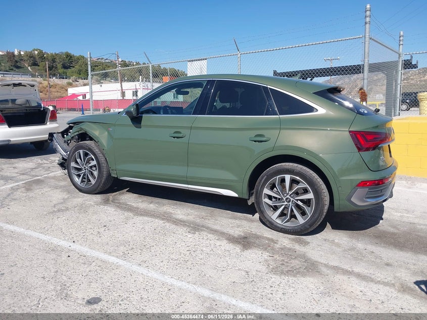VIN WA16ABFY7P2118801 2023 AUDI Q5 SPORTBACK PRESTIGE 45 TFSI S LINE QUATTRO S TRONIC