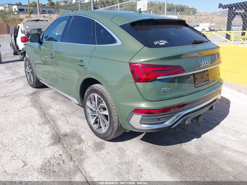 VIN WA16ABFY7P2118801 2023 AUDI Q5 SPORTBACK PRESTIGE 45 TFSI S LINE QUATTRO S TRONIC