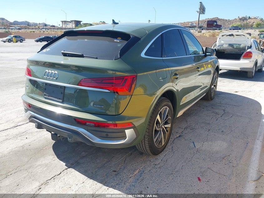 VIN WA16ABFY7P2118801 2023 AUDI Q5 SPORTBACK PRESTIGE 45 TFSI S LINE QUATTRO S TRONIC