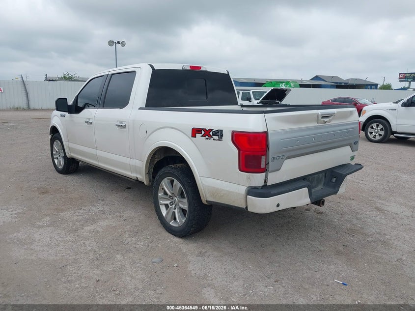 Vin: 1ftew1e44kfc45714, lot: 45862510, ford f-150 platinum 20193
