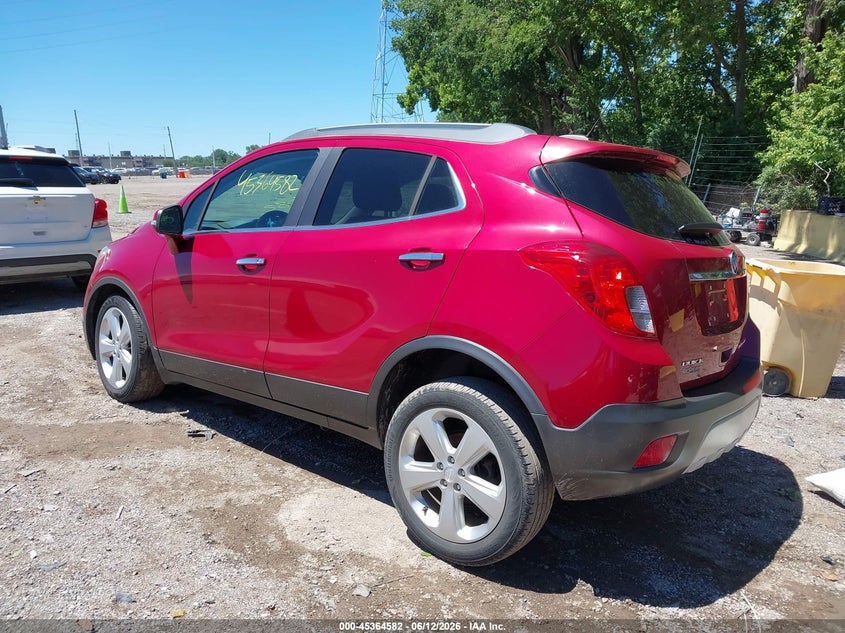 Vin: kl4cjasb9gb624581, lot: 45862543, buick encore 20163
