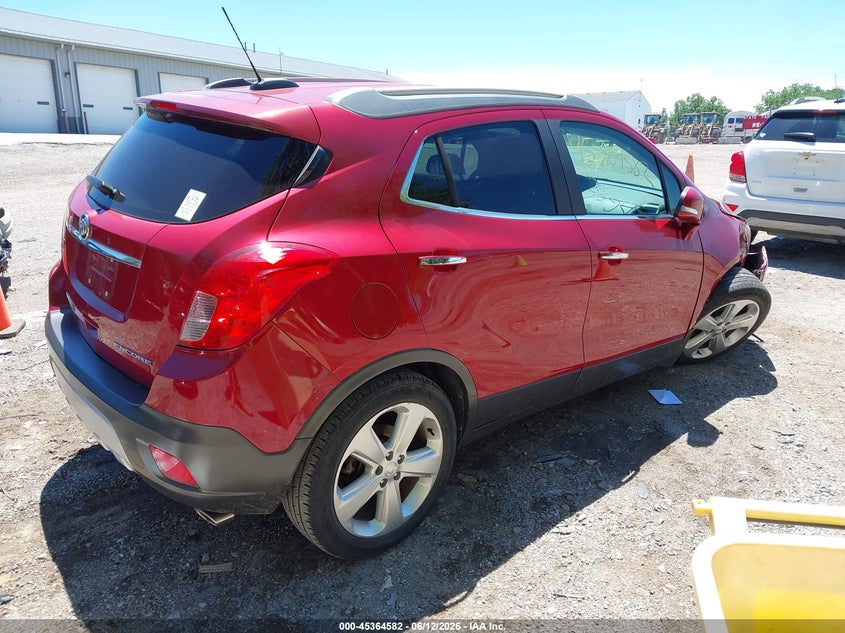 Vin: kl4cjasb9gb624581, lot: 45862543, buick encore 20164