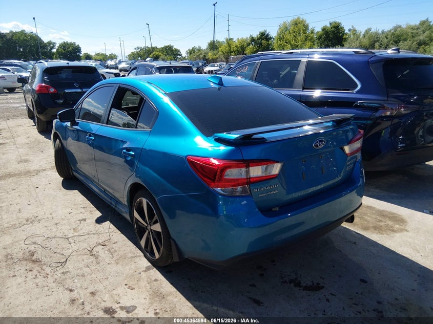 Vin: 4s3gkaj65k3628056, lot: 45862555, subaru impreza 2.0i sport 20193