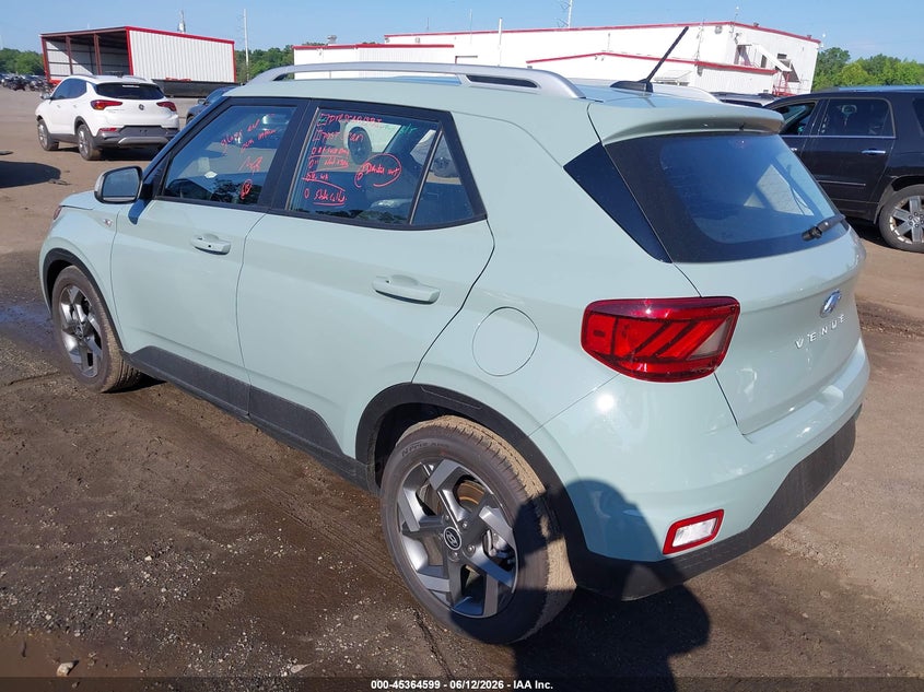 Vin: kmhrc8a39tu422394, lot: 45862559, hyundai venue sel 20263