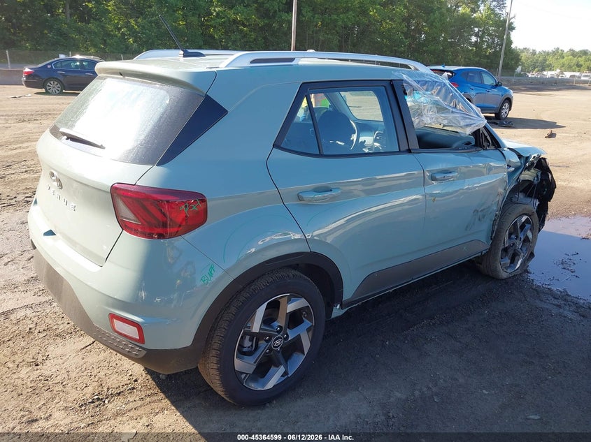 Vin: kmhrc8a39tu422394, lot: 45862559, hyundai venue sel 20264