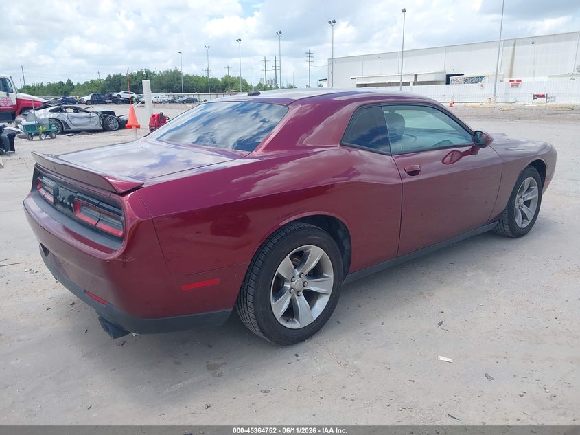 Vin: 2c3cdzag8jh325188, lot: 45862713, dodge challenger sxt 20184