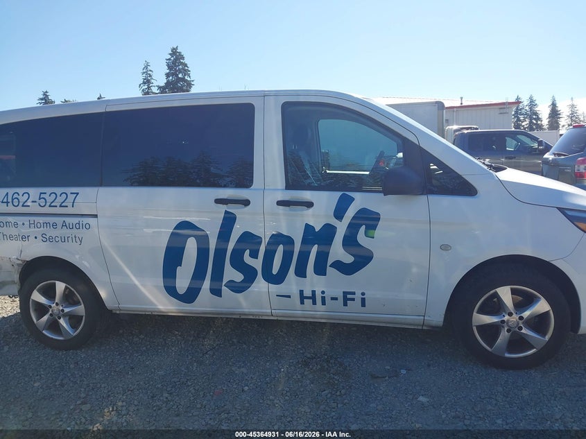 2017 Mercedes-Benz Metris VIN: WD4PG2EE4H3300277 Lot: 45364931