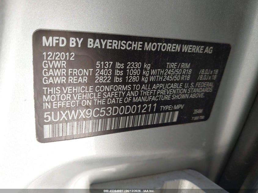 2013 BMW X3 XDRIVE28I · Фото 9