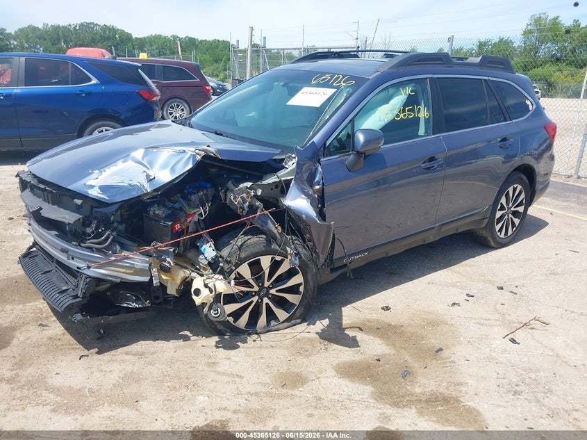 Vin: 4s4bsakc5h3200832, lot: 45863087, subaru outback 2.5i limited 20172