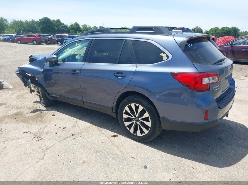 Vin: 4s4bsakc5h3200832, lot: 45863087, subaru outback 2.5i limited 20173