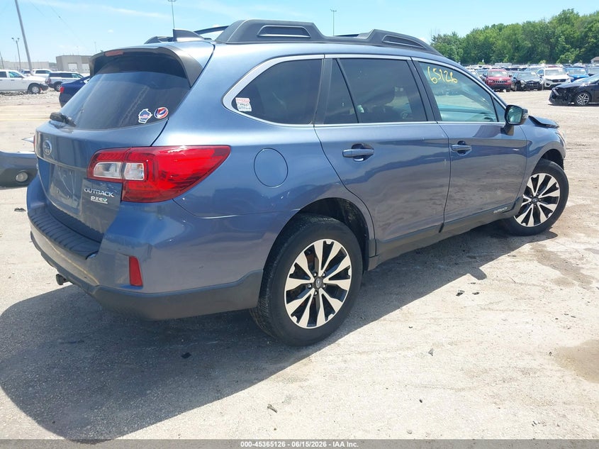 Vin: 4s4bsakc5h3200832, lot: 45863087, subaru outback 2.5i limited 20174