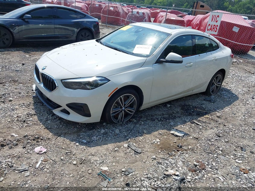 Vin: wba53ak02n7k52196, lot: 45863126, bmw 228 gran coupe i sdrive 20222