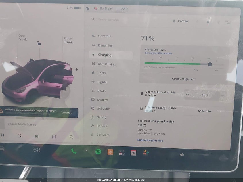 2022 Tesla Model Y Performance Dual Motor All-Wheel Drive VIN: 7SAYGDEF4NF540644 Lot: 45365178