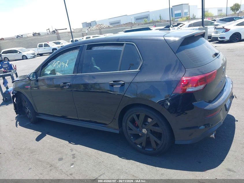 2023 Volkswagen Golf Gti 2.0T Se VIN: WVW3A7CDXPW145670 Lot: 45365197