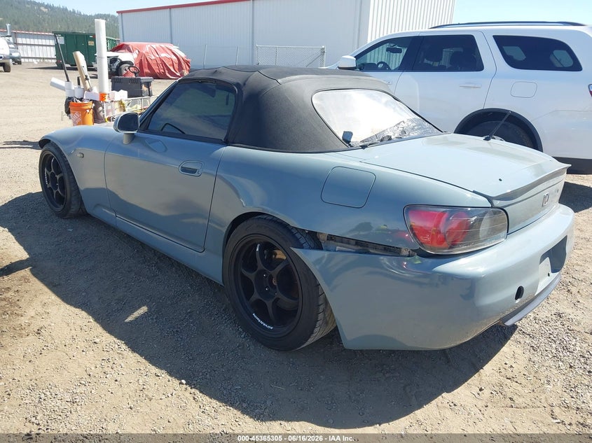 2000 HONDA S CABRIO 2.0L I-4 DOHC, VVT, 240HP