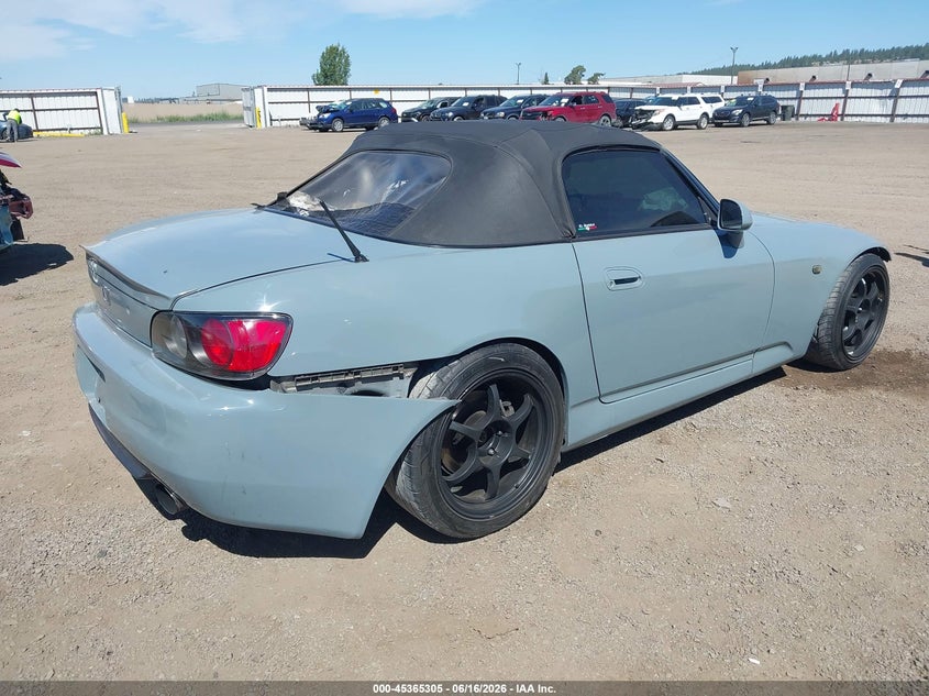 2000 HONDA S CABRIO 2.0L I-4 DOHC, VVT, 240HP
