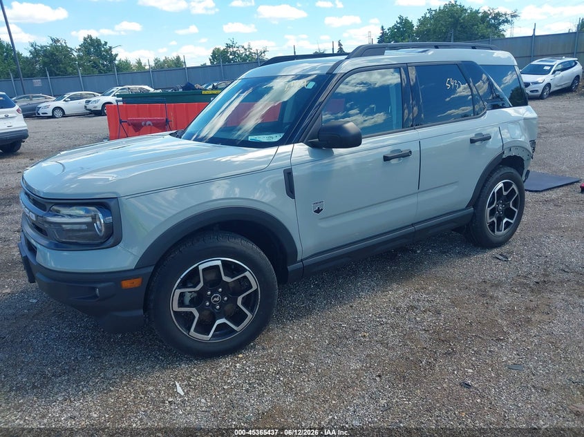 2022 FORD BRONCO SPORT SPORT UTILITY VEHICLE 1.5L I-3 DI, DOHC, VVT, TURBO, 181HP