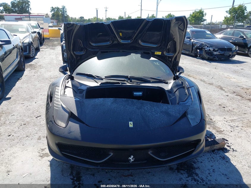 2013 Ferrari 458 Spider VIN: ZFF68NHA6D0190763 Lot: 45365478