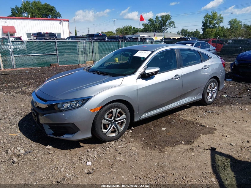 2016 Honda Civic, Удар сзади, IAAI, VIN 19XFC2F53GE232433 — фото 2