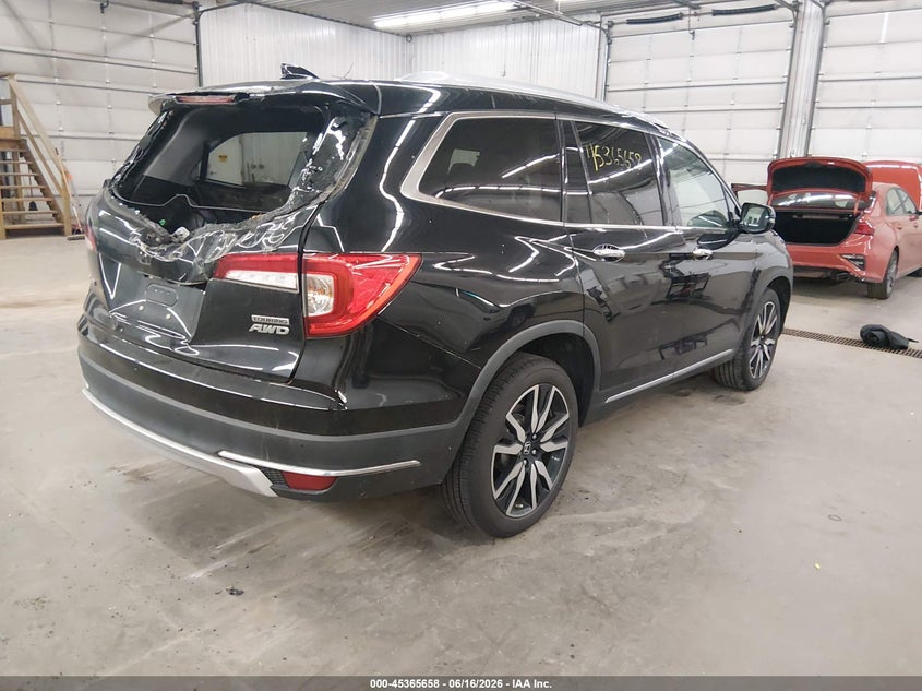 Vin: 5fnyf6h60kb092776, lot: 45863619, honda pilot touring 20194