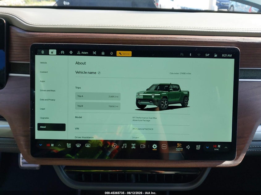 2023 Rivian R1T Adventure/Adventure Dual Motor Large Pack/Adventure Dual Motor Max Pack VIN: 7FCTGBAA6PN029439 Lot: 45365735