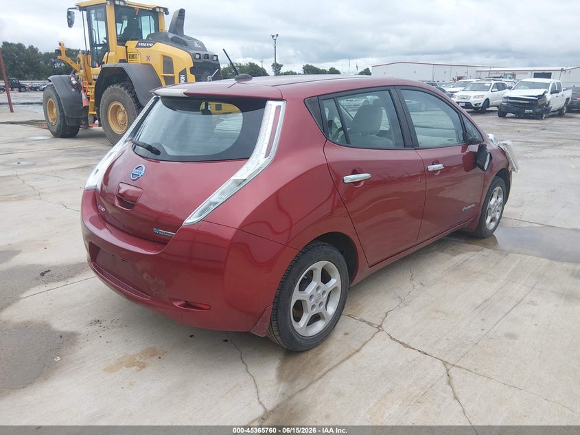 Vin: 1n4az0cpxfc306770, lot: 45863721, nissan leaf sv 20154
