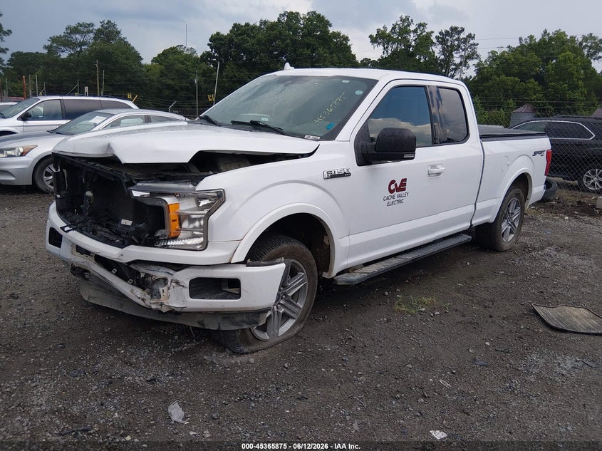 VIN 1FTEX1EP0JKF52374 2018 FORD F-150 XLT