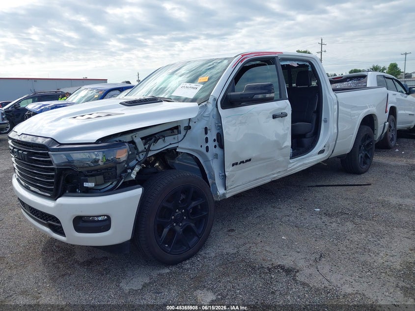 Vin: 1c6srfrp8sn720287, lot: 45863869, ram 1500 laramie  4x4 6'4 box 20252