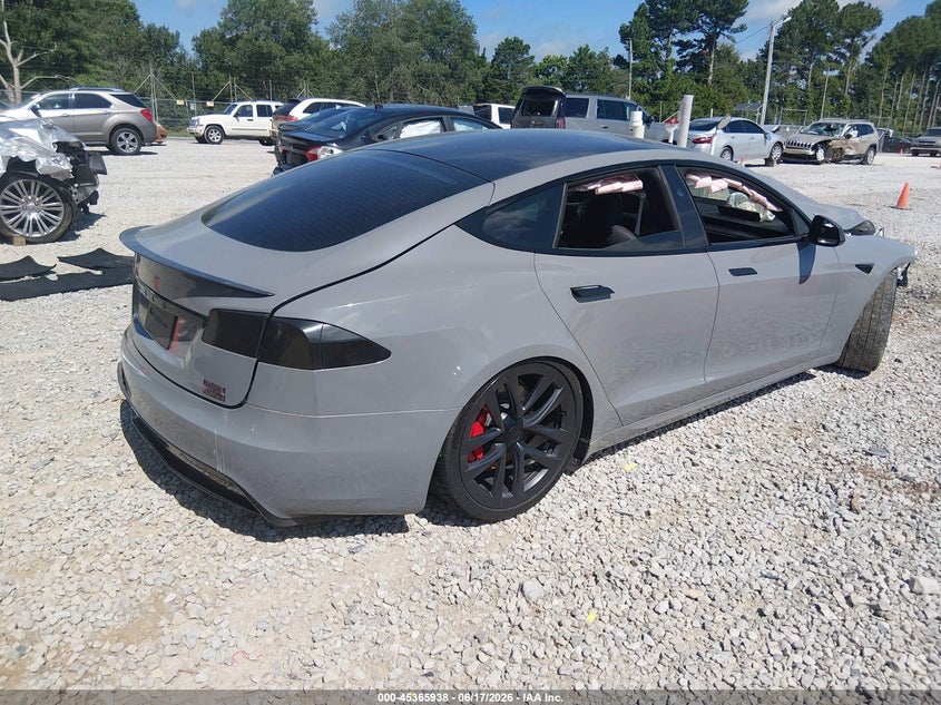 Vin: 5yjsa1e67pf516585, lot: 45863899, tesla model s plaid tri motor all-wheel drive 20234