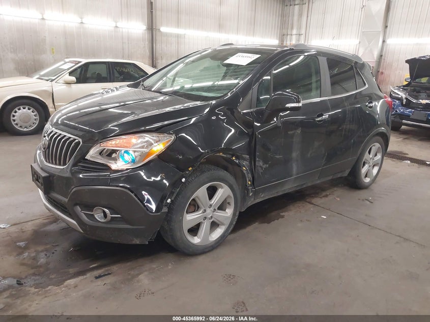 Vin: kl4cjgsb4fb052546, lot: 45863953, buick encore leather 20152